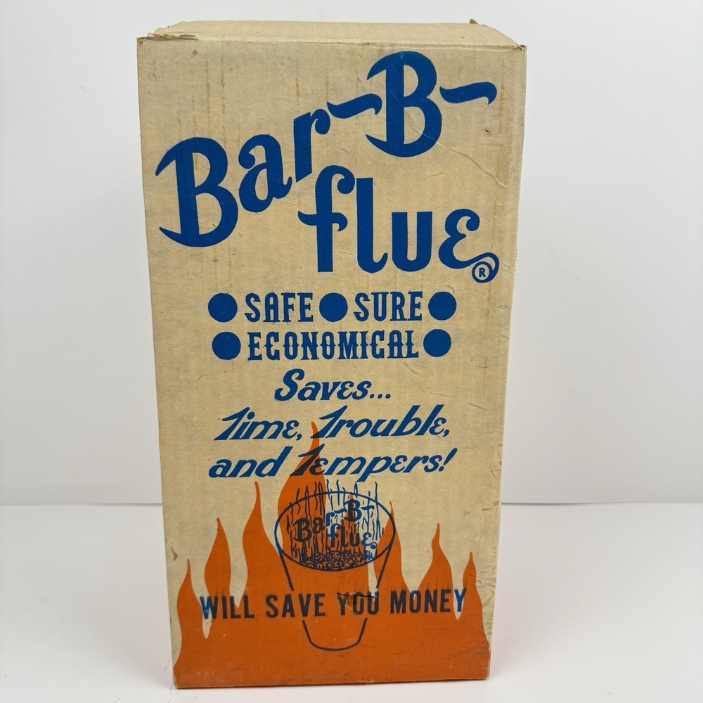 Vintage Bar-B-Flue Charcoal Lighter BBQ Chimney Starter Flue Grilling Made USA